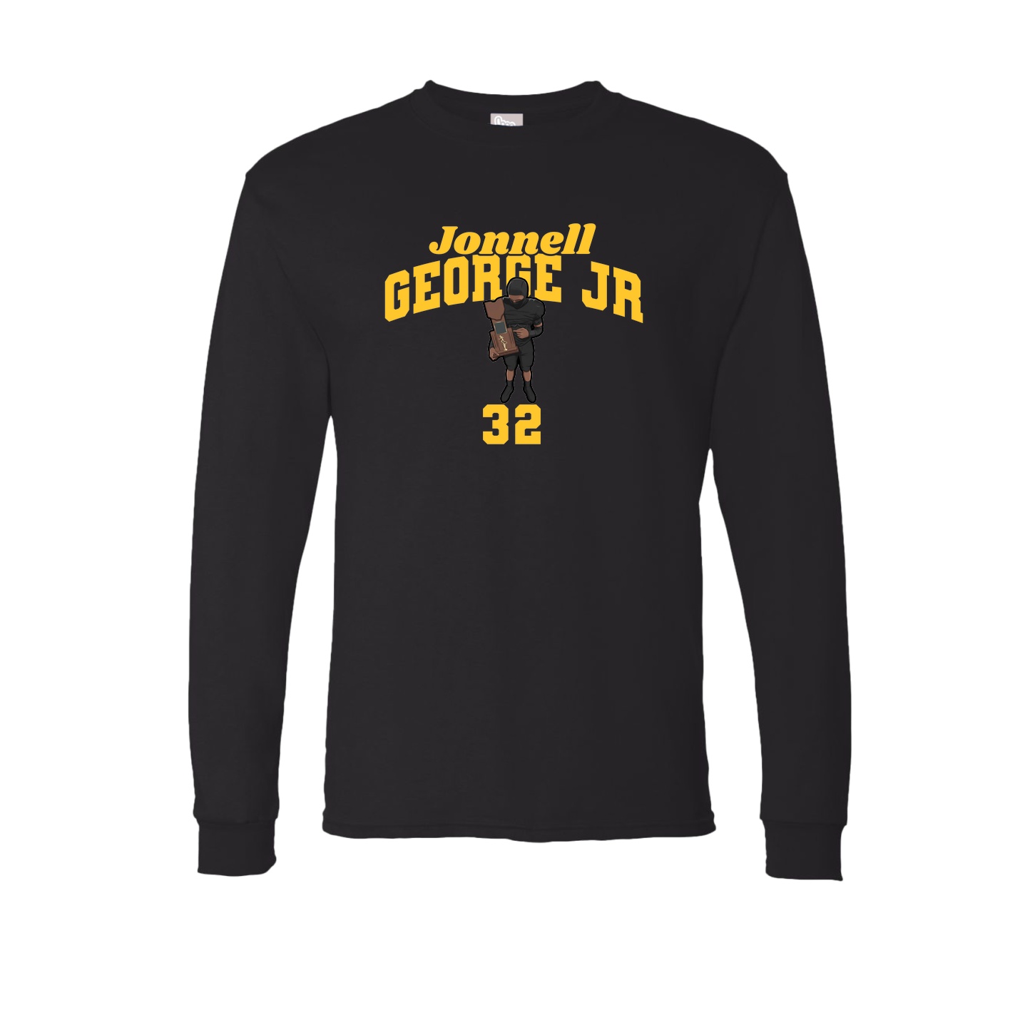 Long Sleeve Tee — Signature Arch in Black