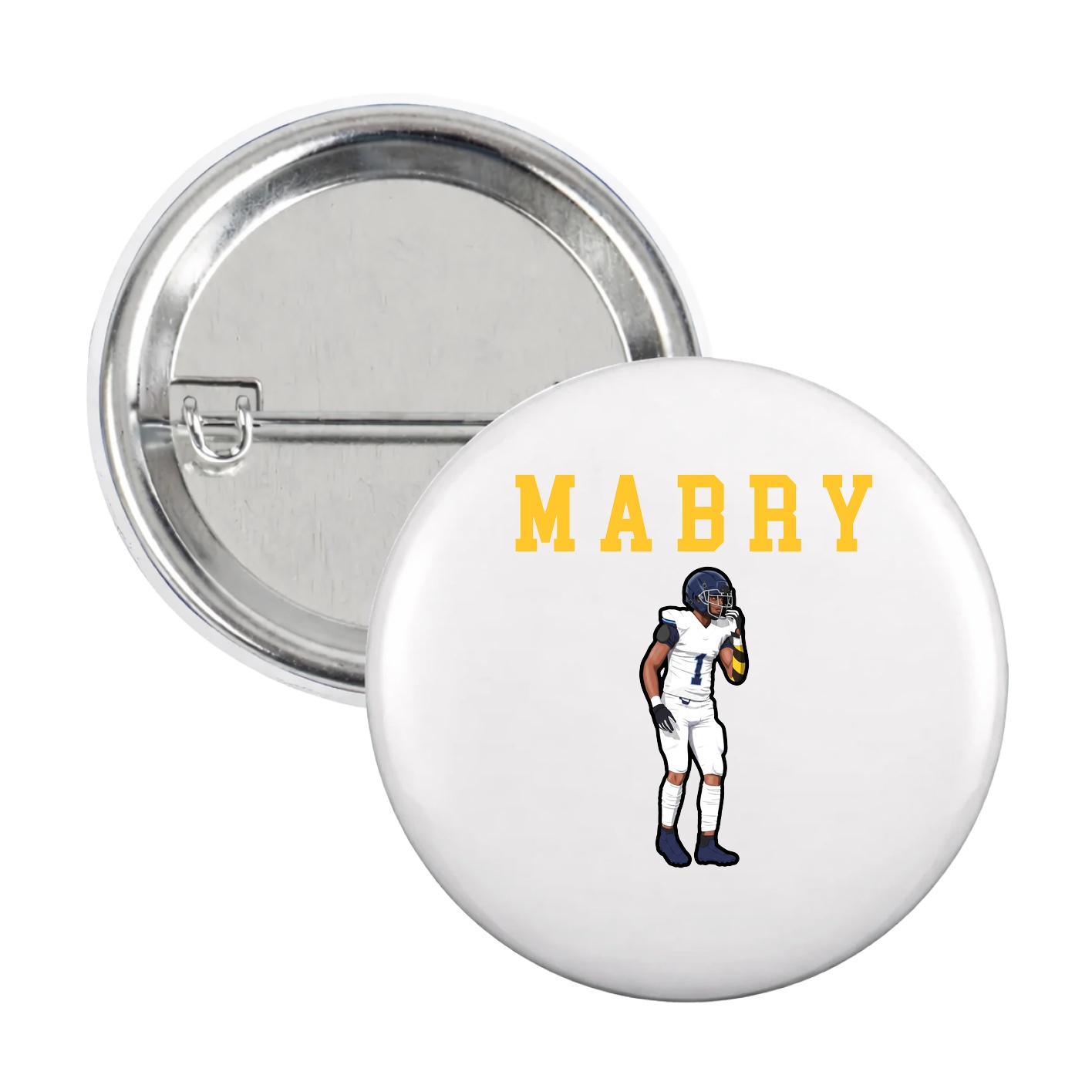 Game Day Button — Shirsey in White