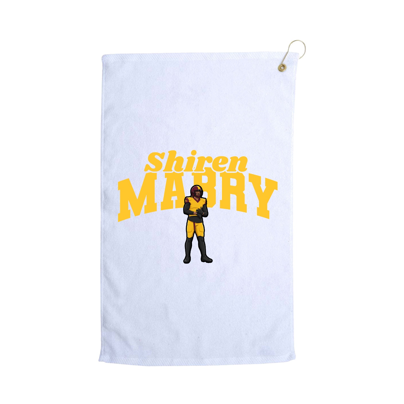 Golf Towel — Signature Arch in White