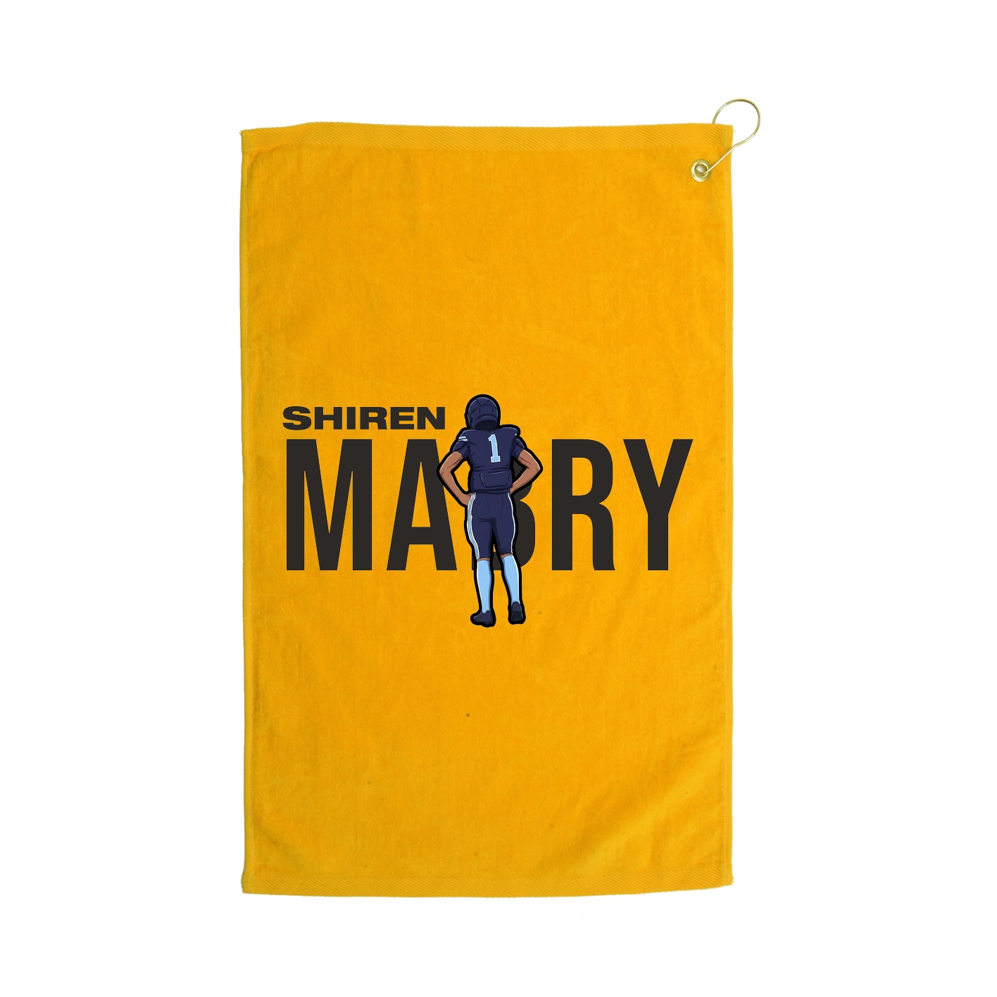 Golf Towel — Player Name in Gold