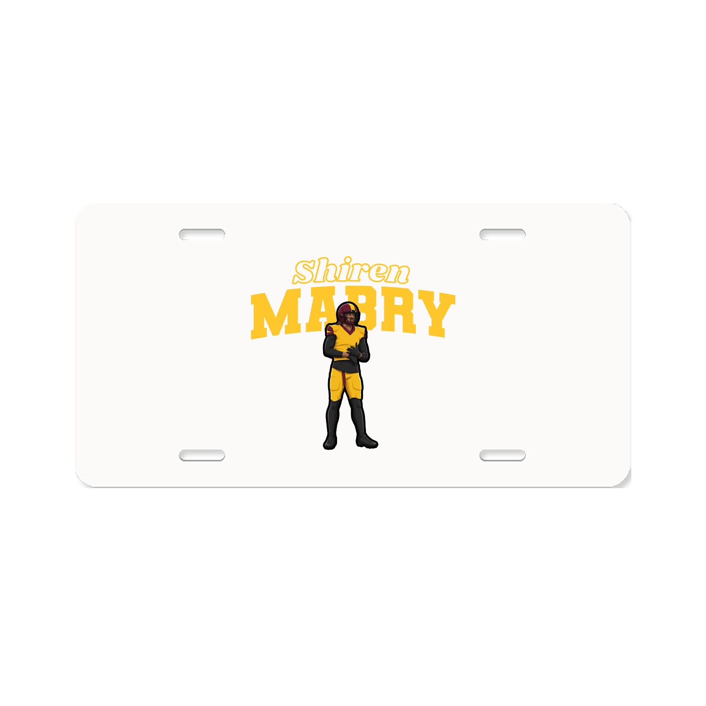 License Plate — Name Arch in Classic