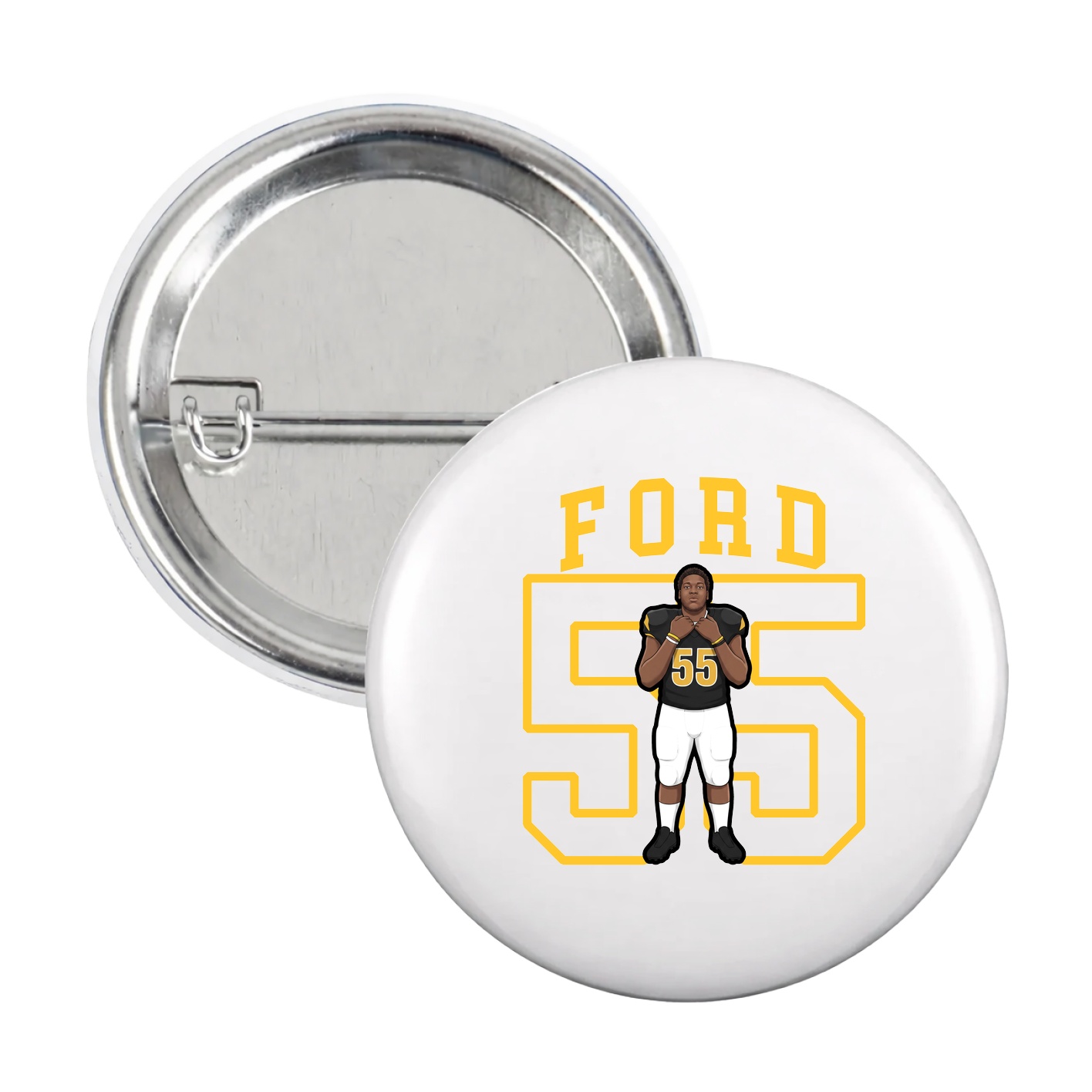Game Day Button — Shirsey in White