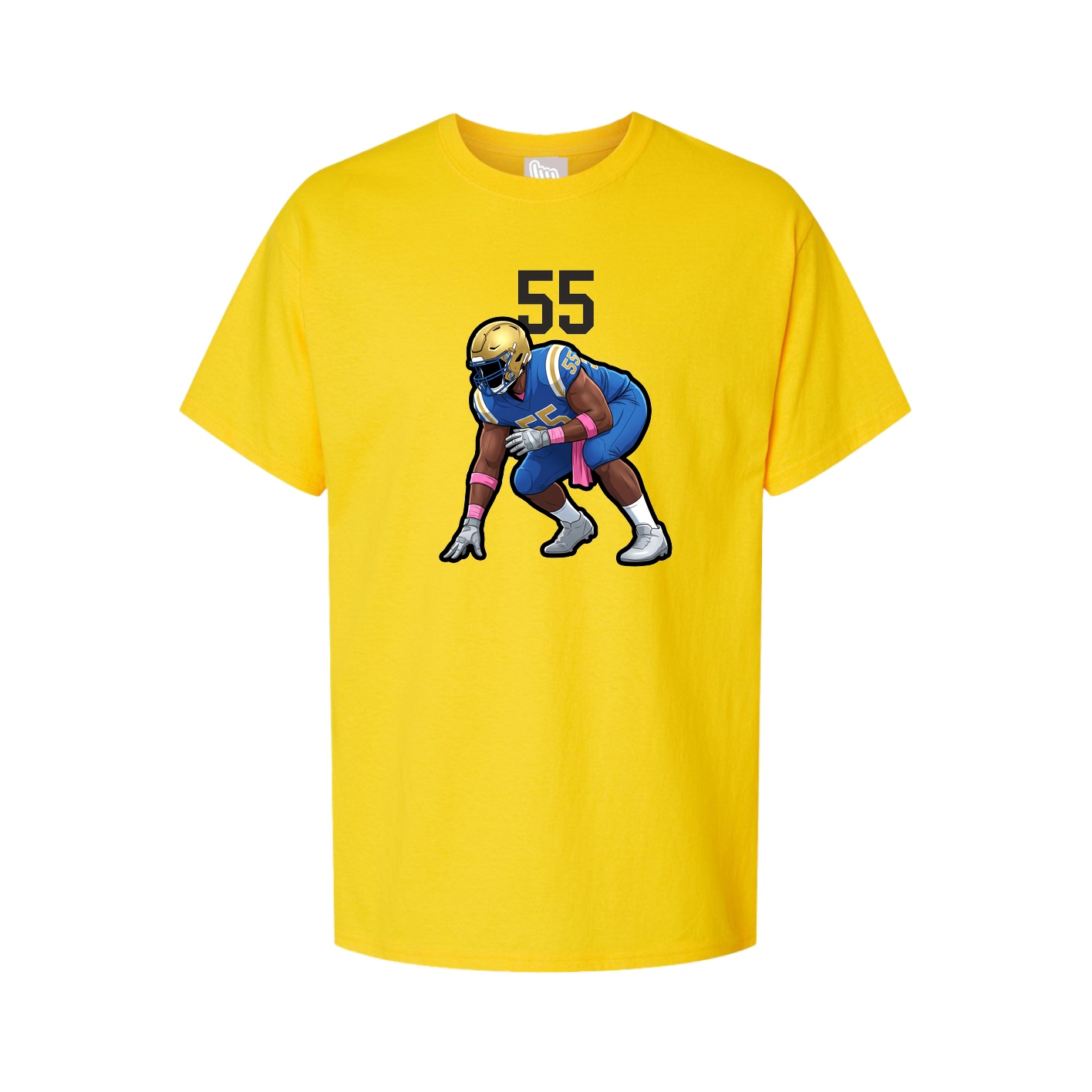 Youth Tee — Number Top in Gold