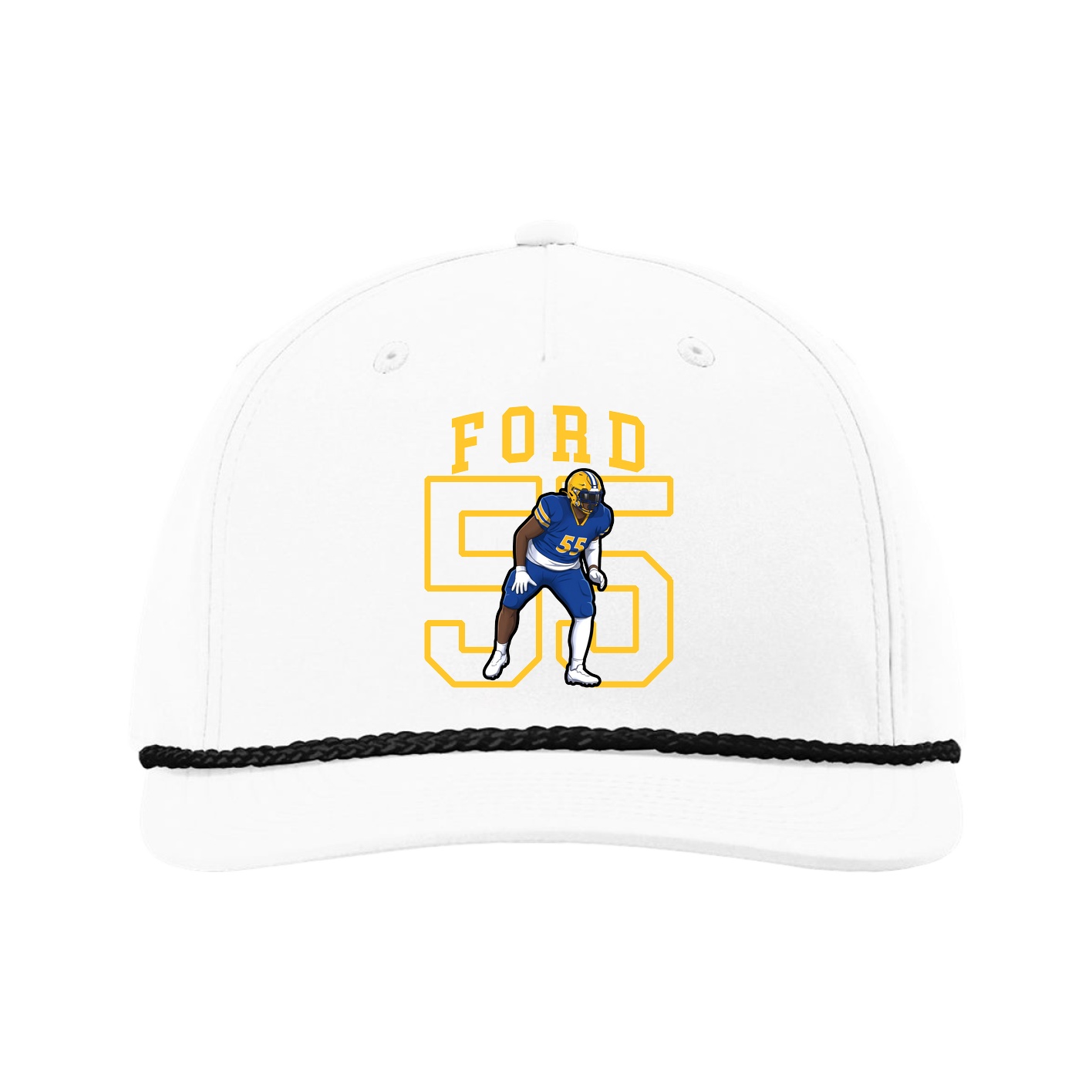 Five-Panel Classic Rope Cap — Shirsey in White