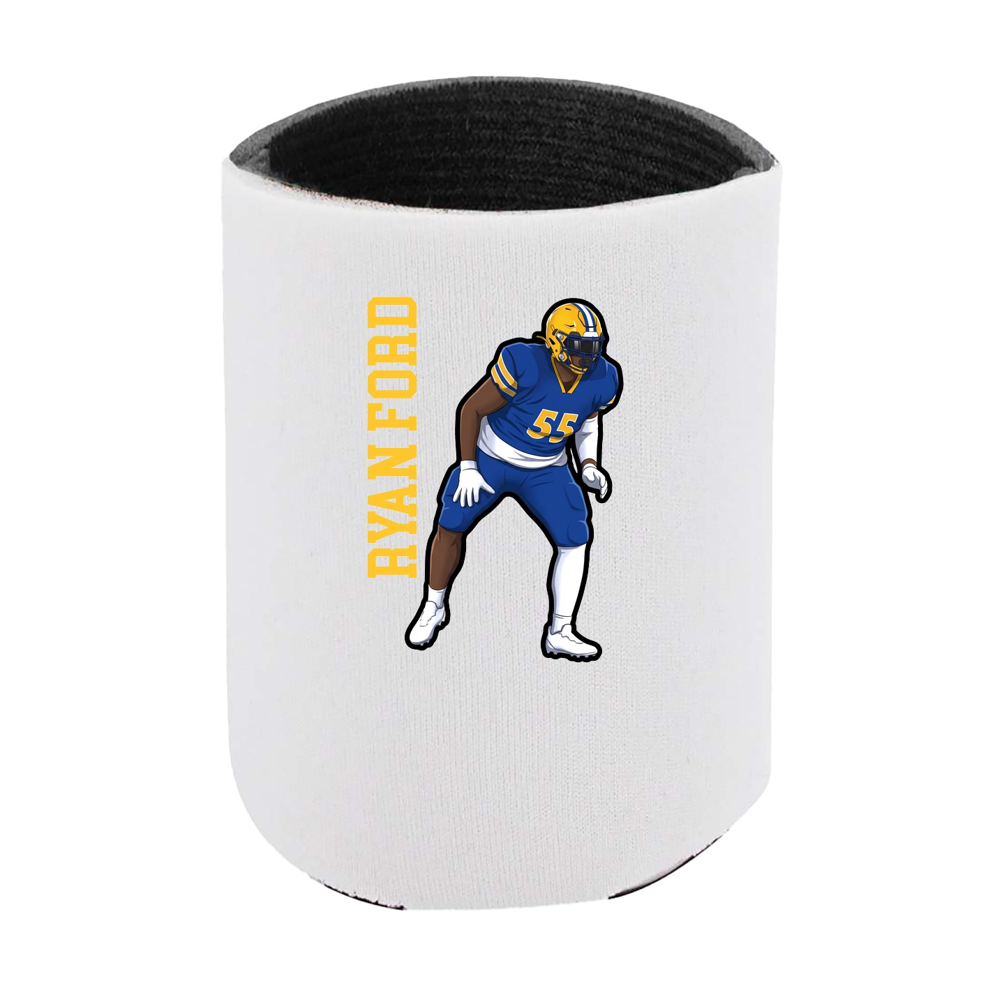Can Holder — Name Vertical in White