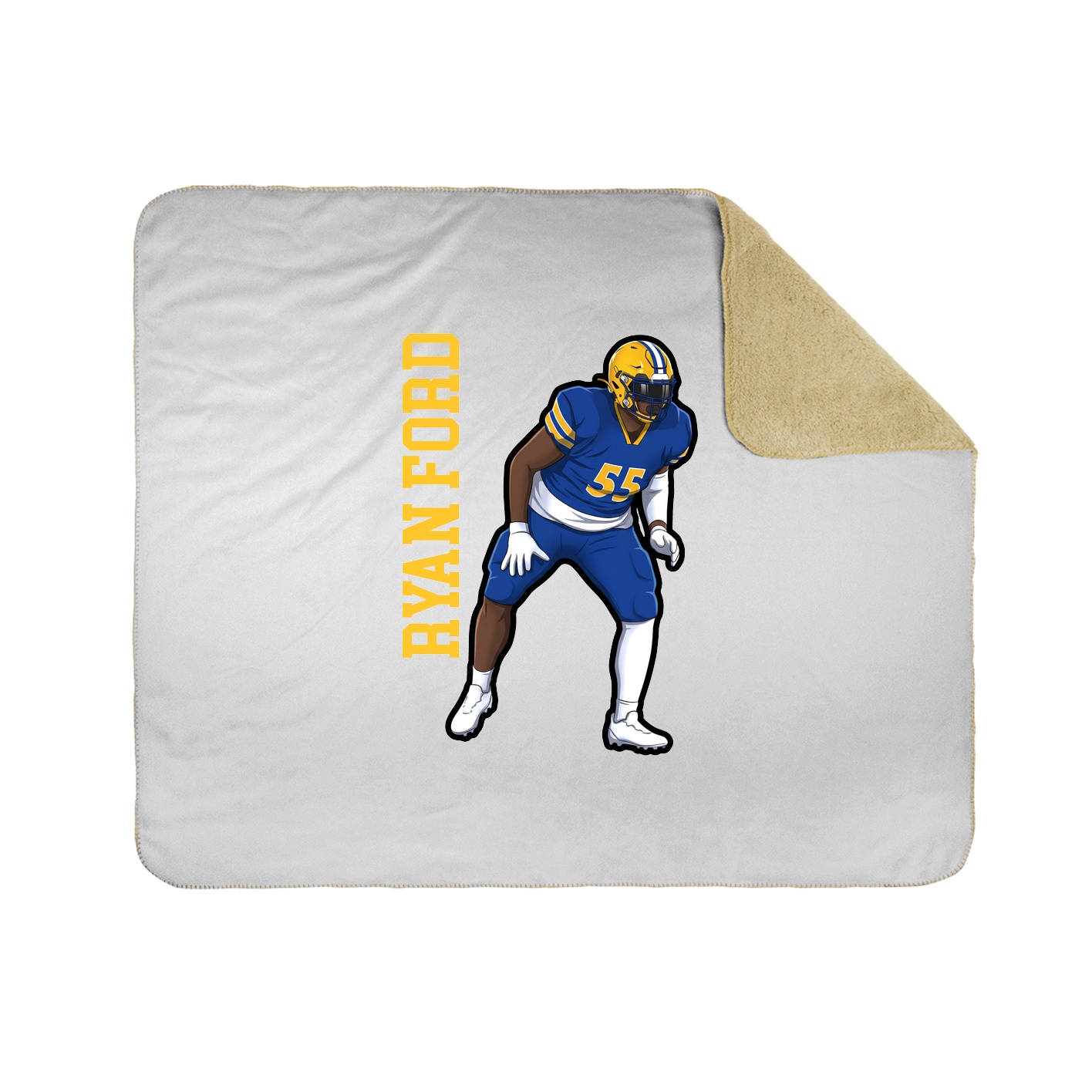 50x60 Sherpa Lined Throw Blanket