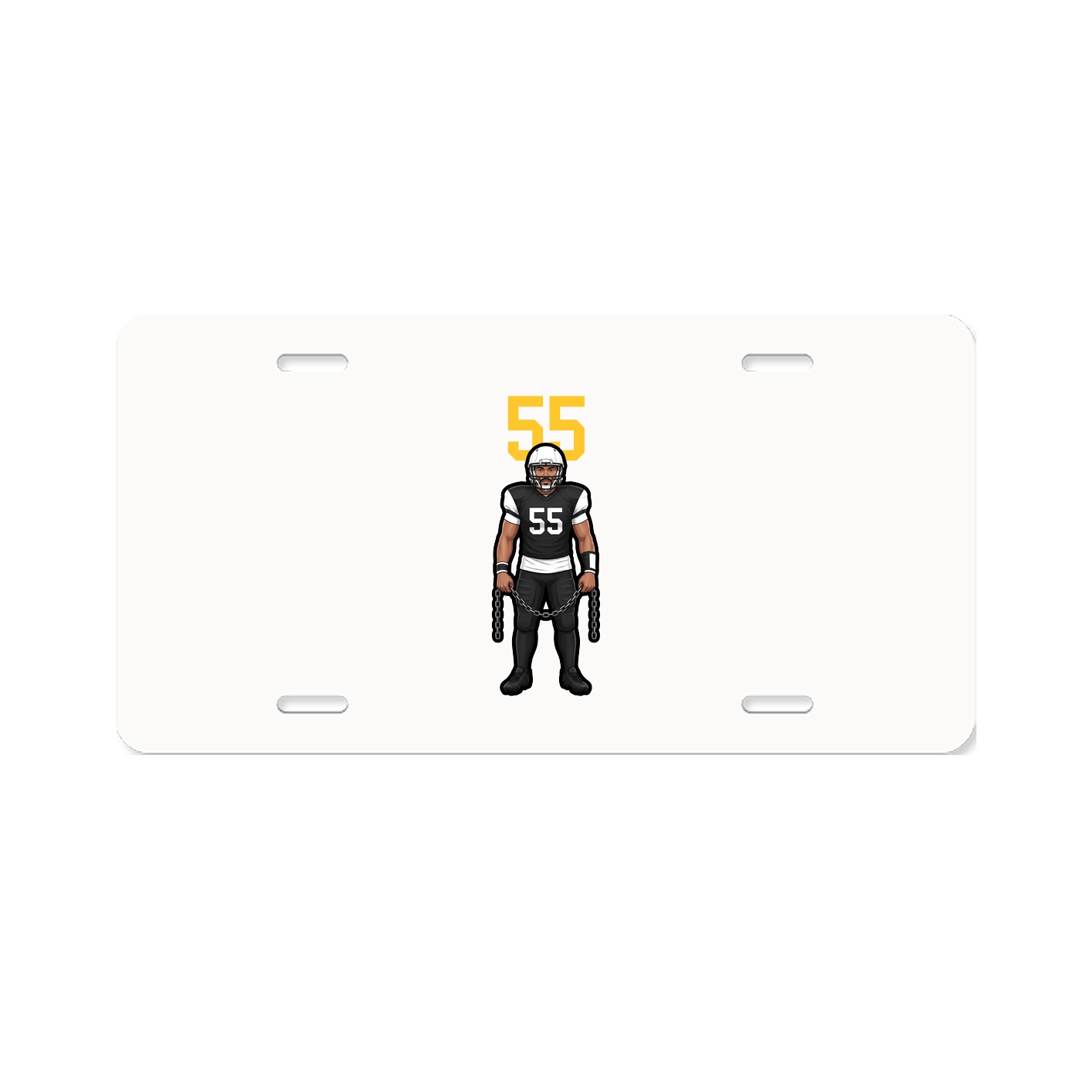 License Plate — Number Top in Classic