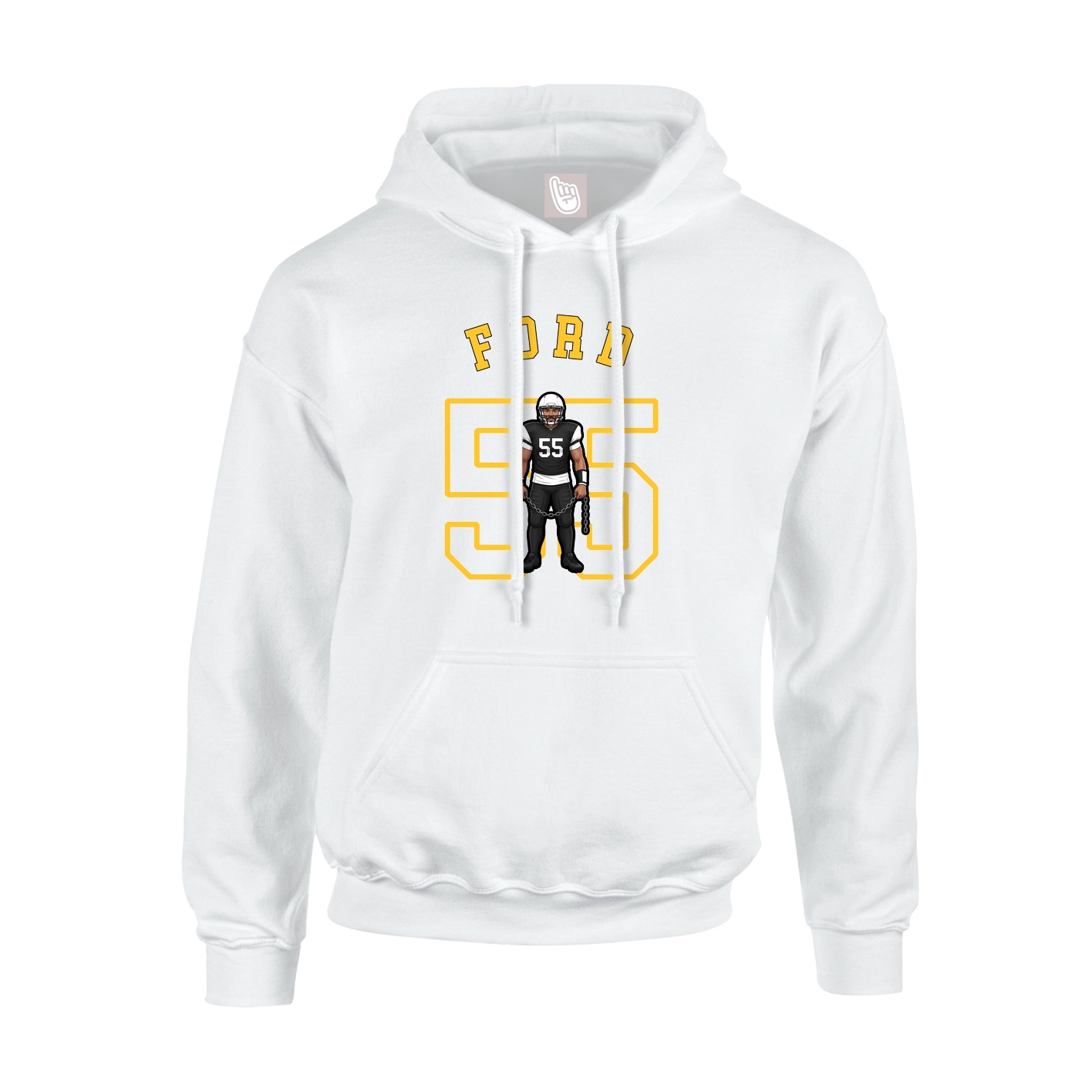 Youth Hoodie — Shirsey Arch in White