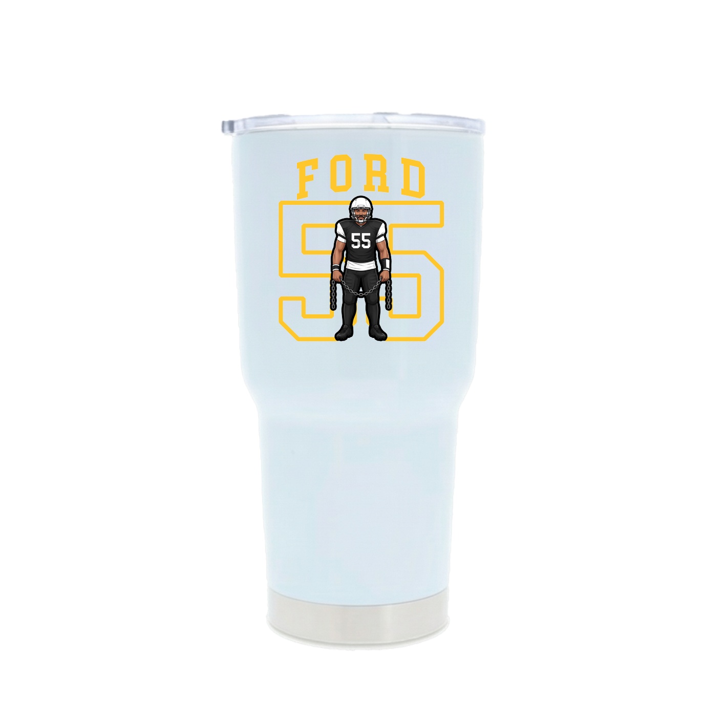 30oz Stainless Steel Tumbler — Shirsey in White