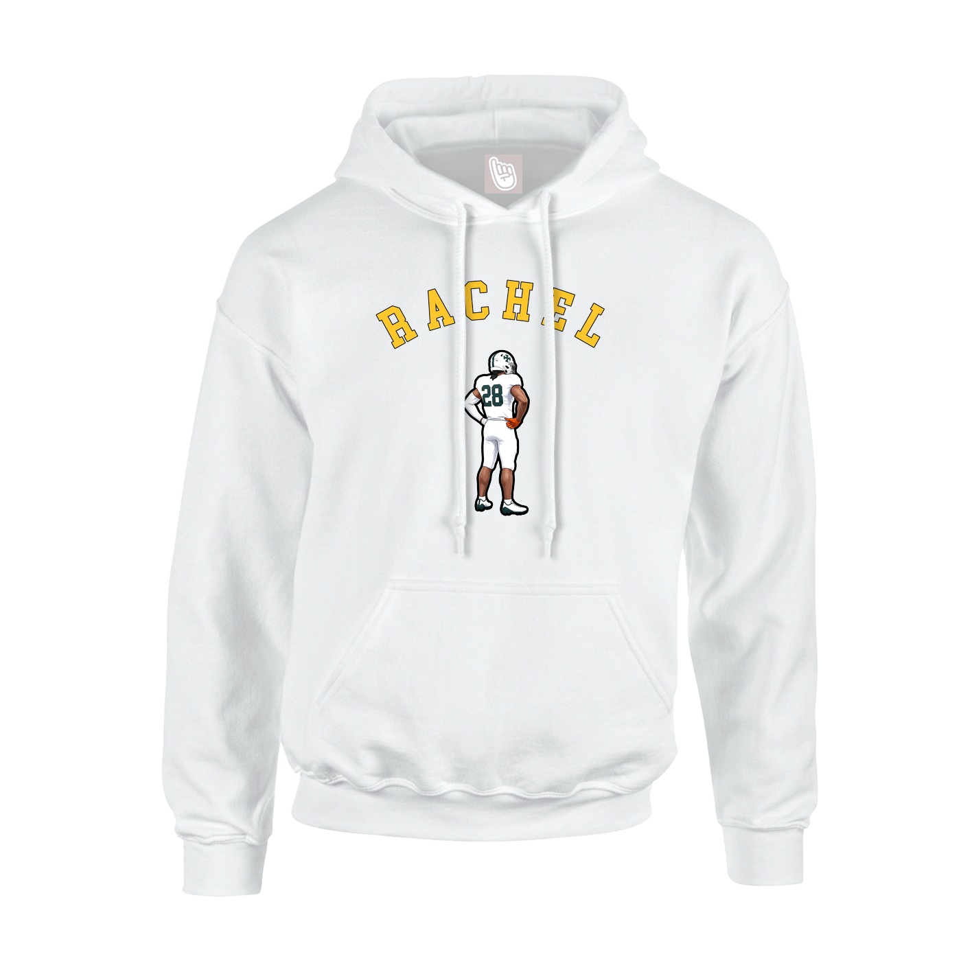 Youth Hoodie — Shirsey Arch in White