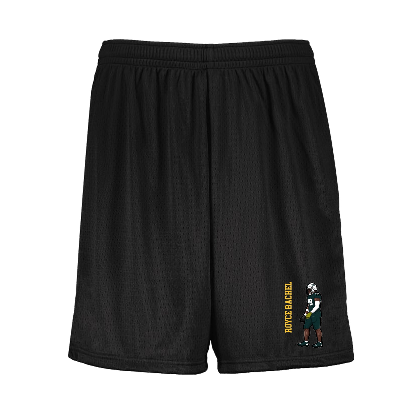 Shorts — Name Vertical in Black