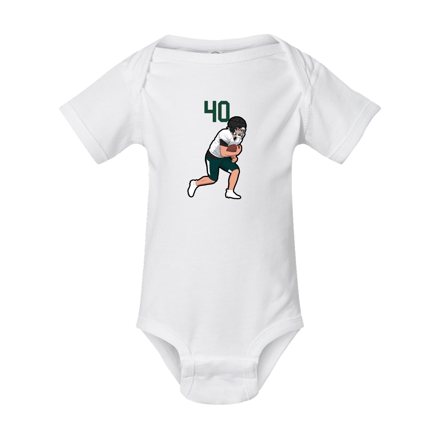 Baby Onesie — Number Top in White