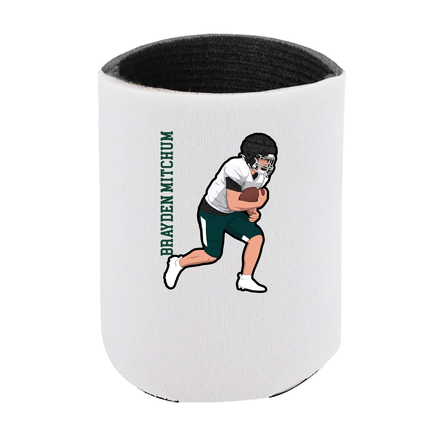 Can Holder — Name Vertical in White