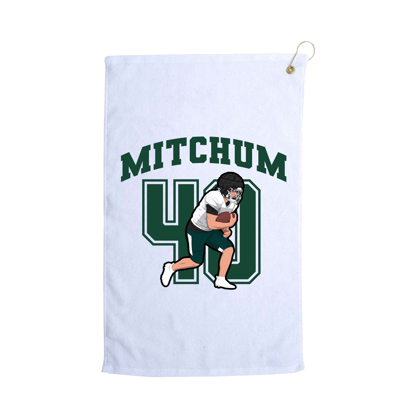 Golf Towel — Number in White