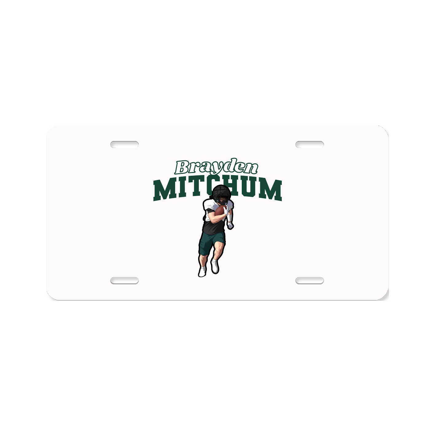 License Plate — Name Arch in Classic