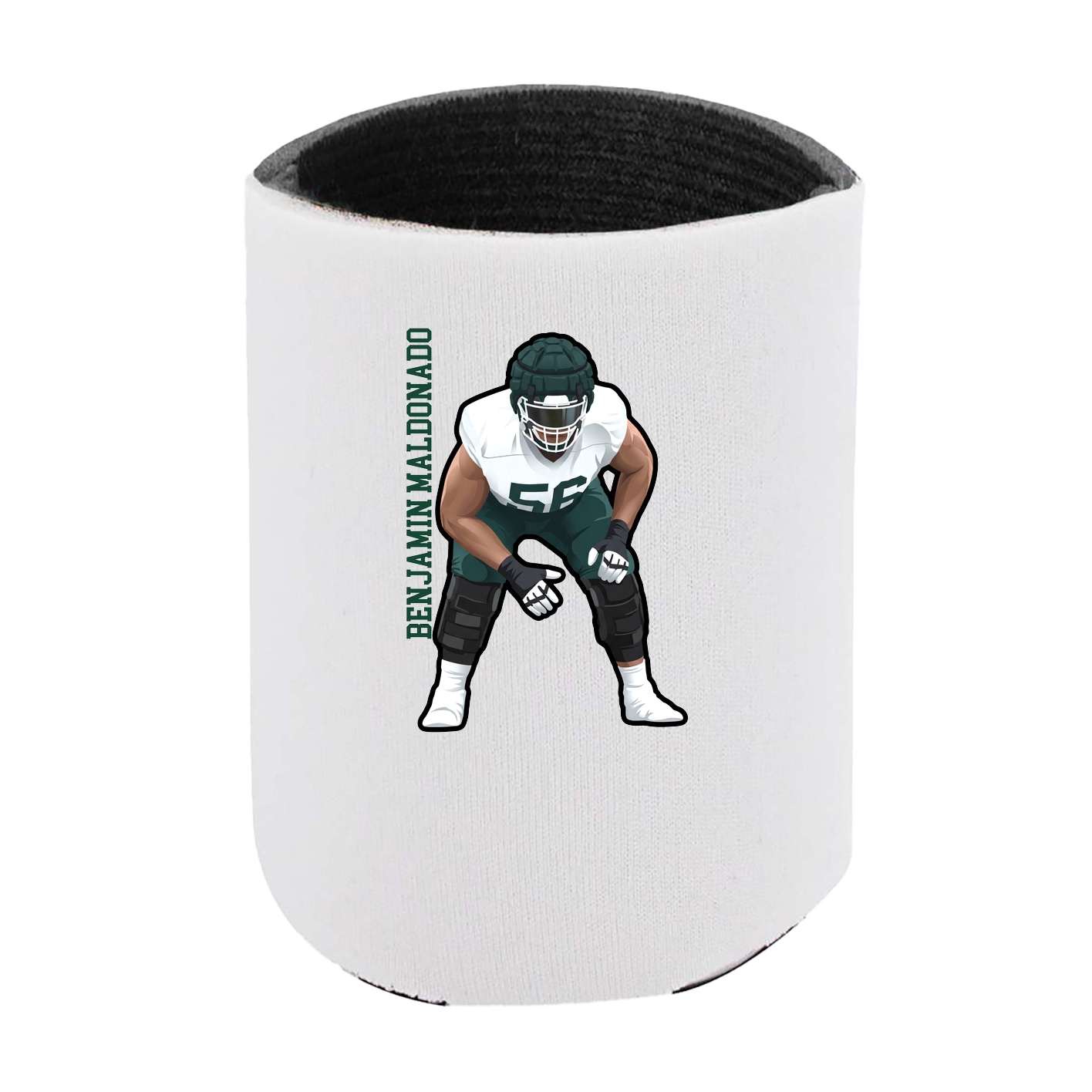 Can Holder — Name Vertical in White