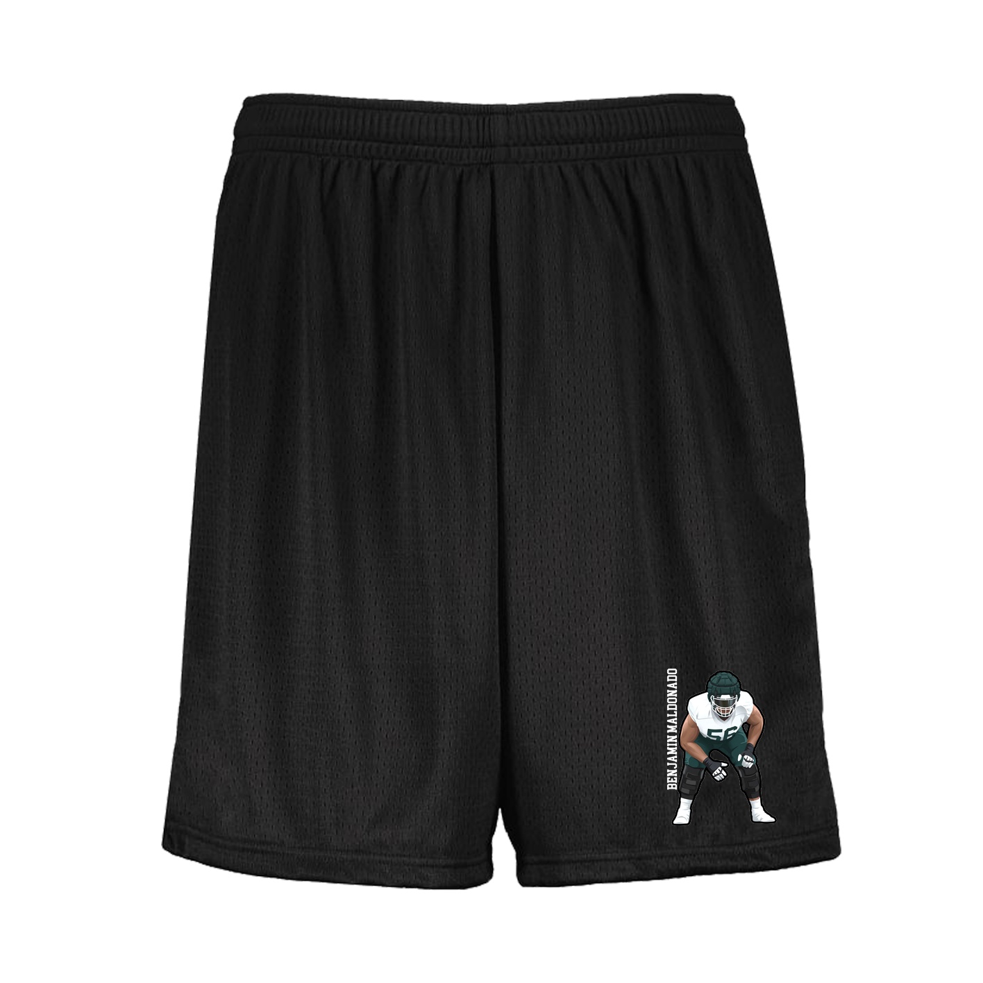 Shorts — Name Vertical in Black