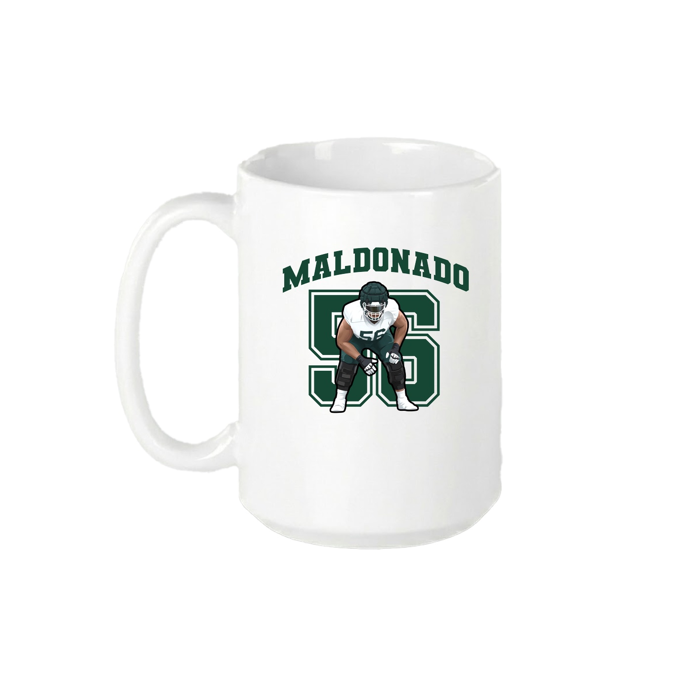 15oz Coffee Mug — Number in White