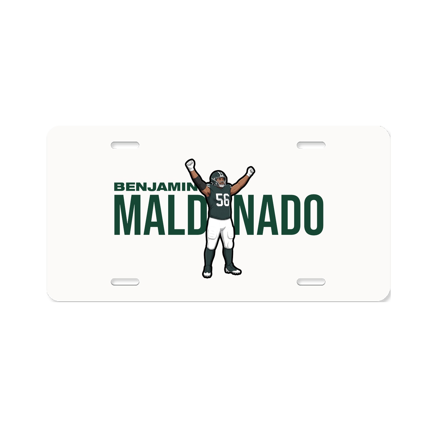 License Plate — Player Name in Classic