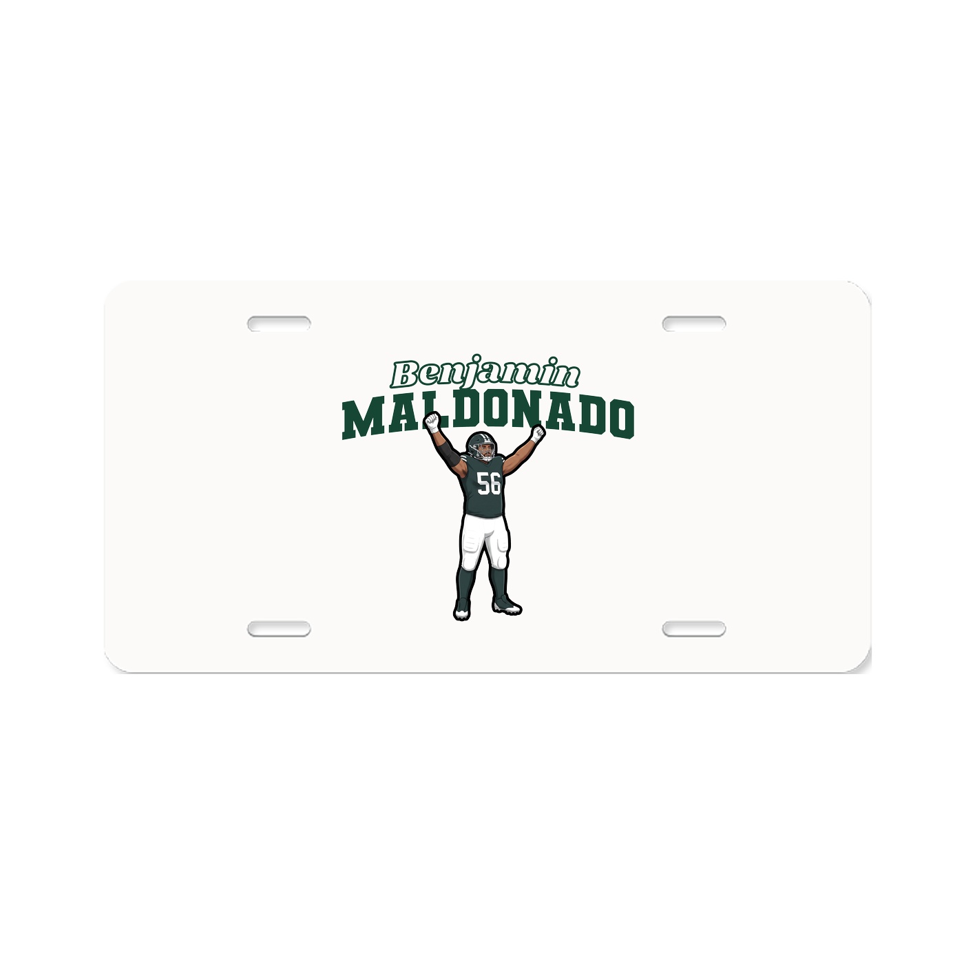 License Plate — Name Arch in Classic