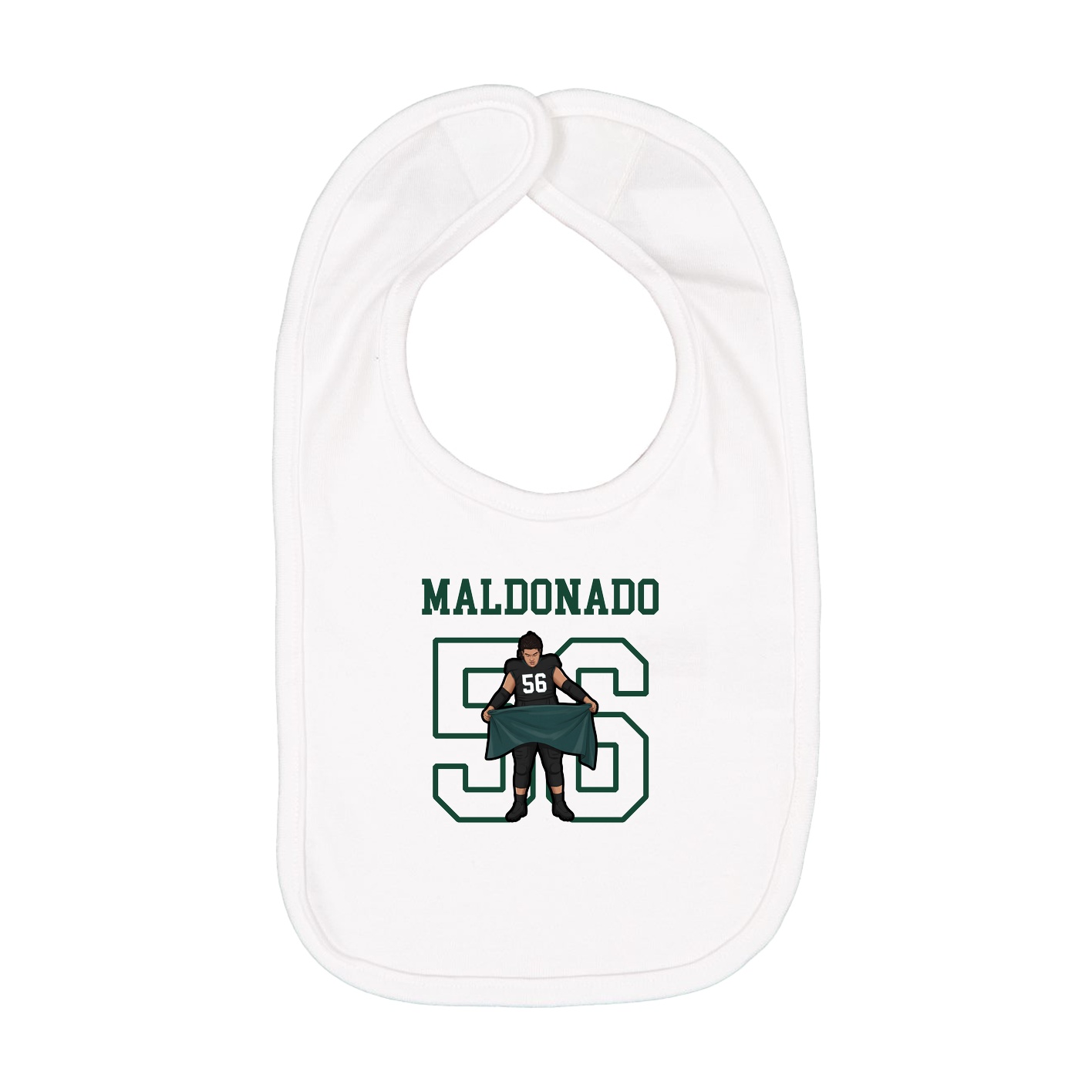 Infant Bib — Shirsey in White
