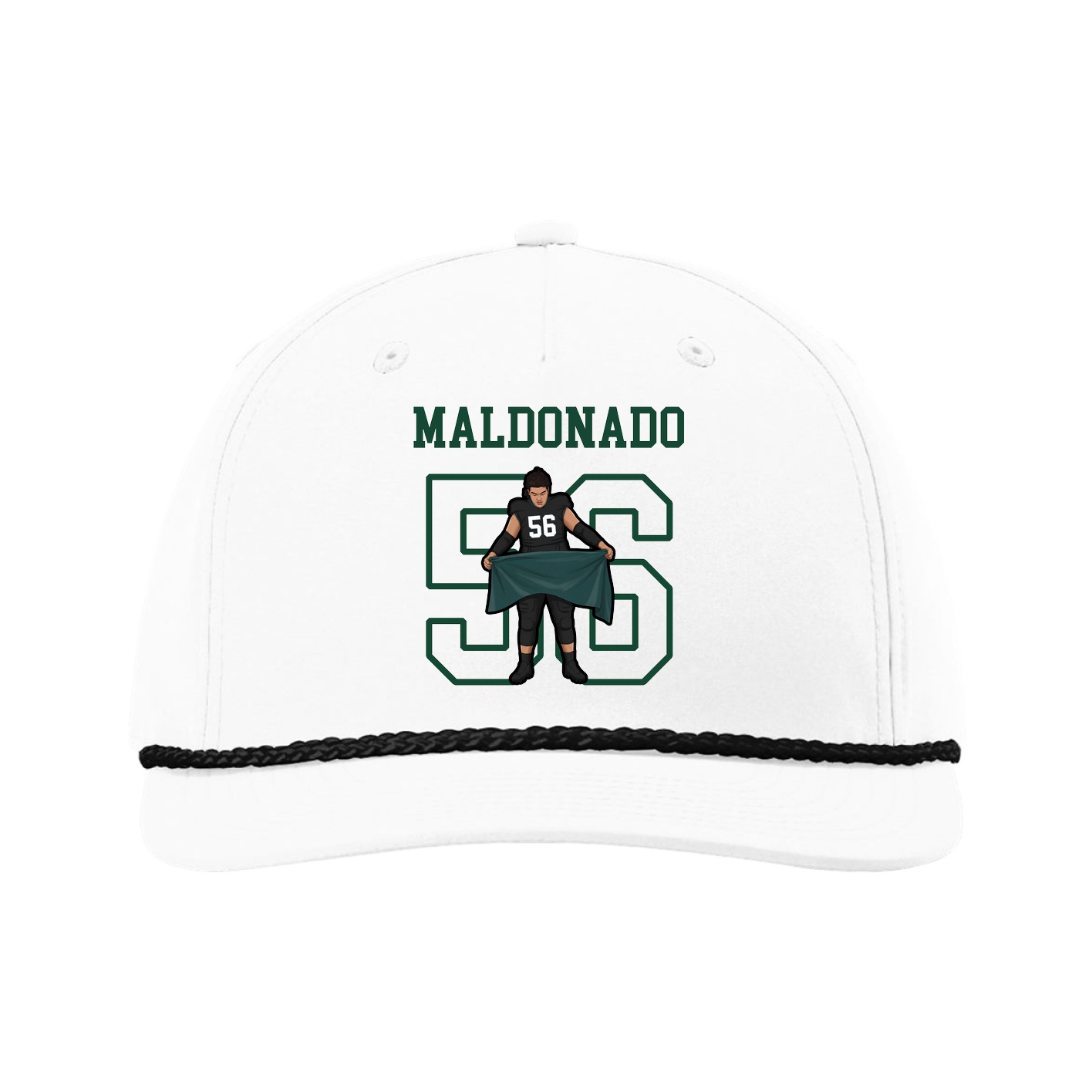 Five-Panel Classic Rope Cap — Shirsey in White
