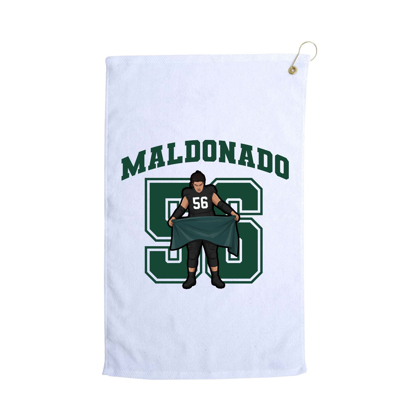 Golf Towel — Number in White