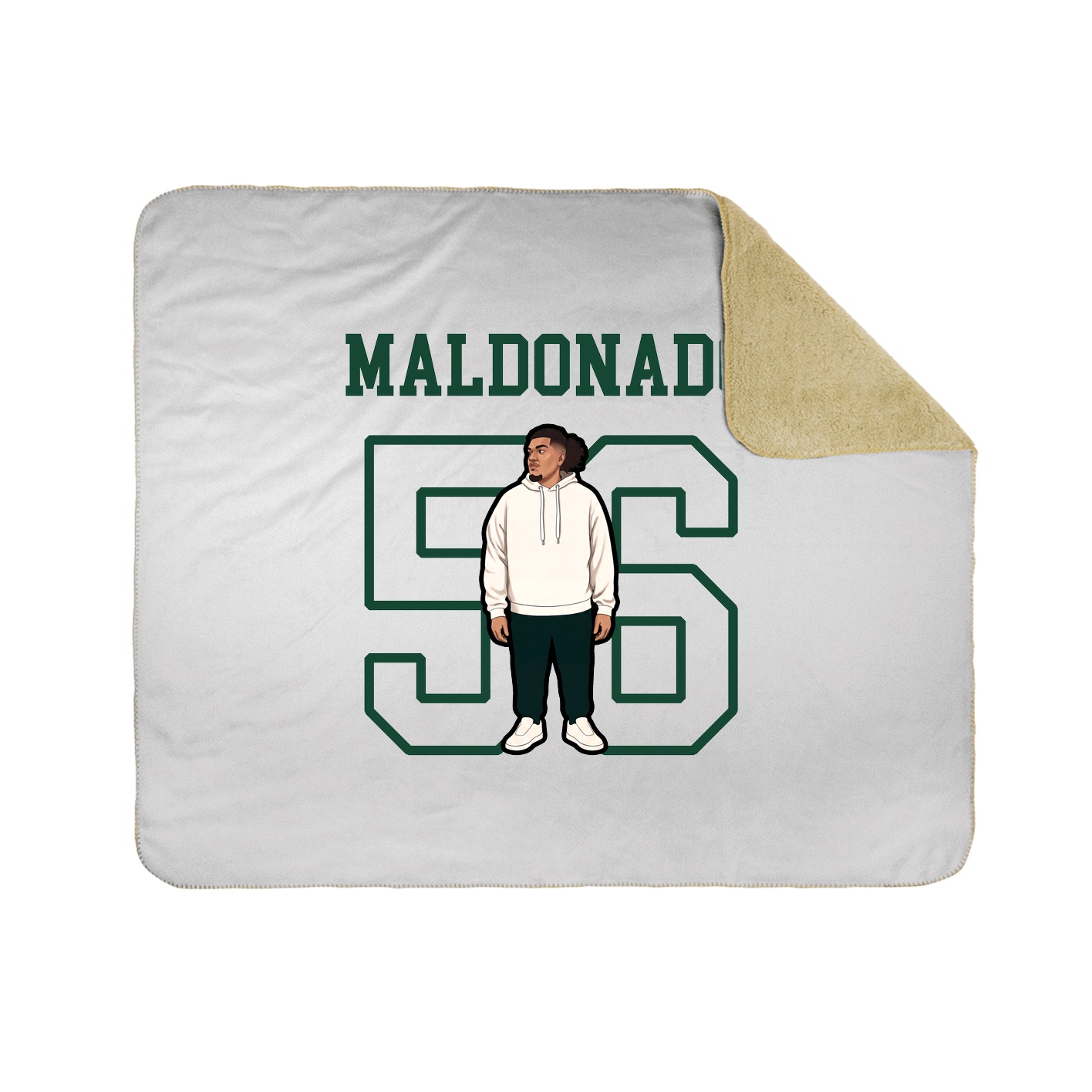 Throw Blanket — Shirsey in White
