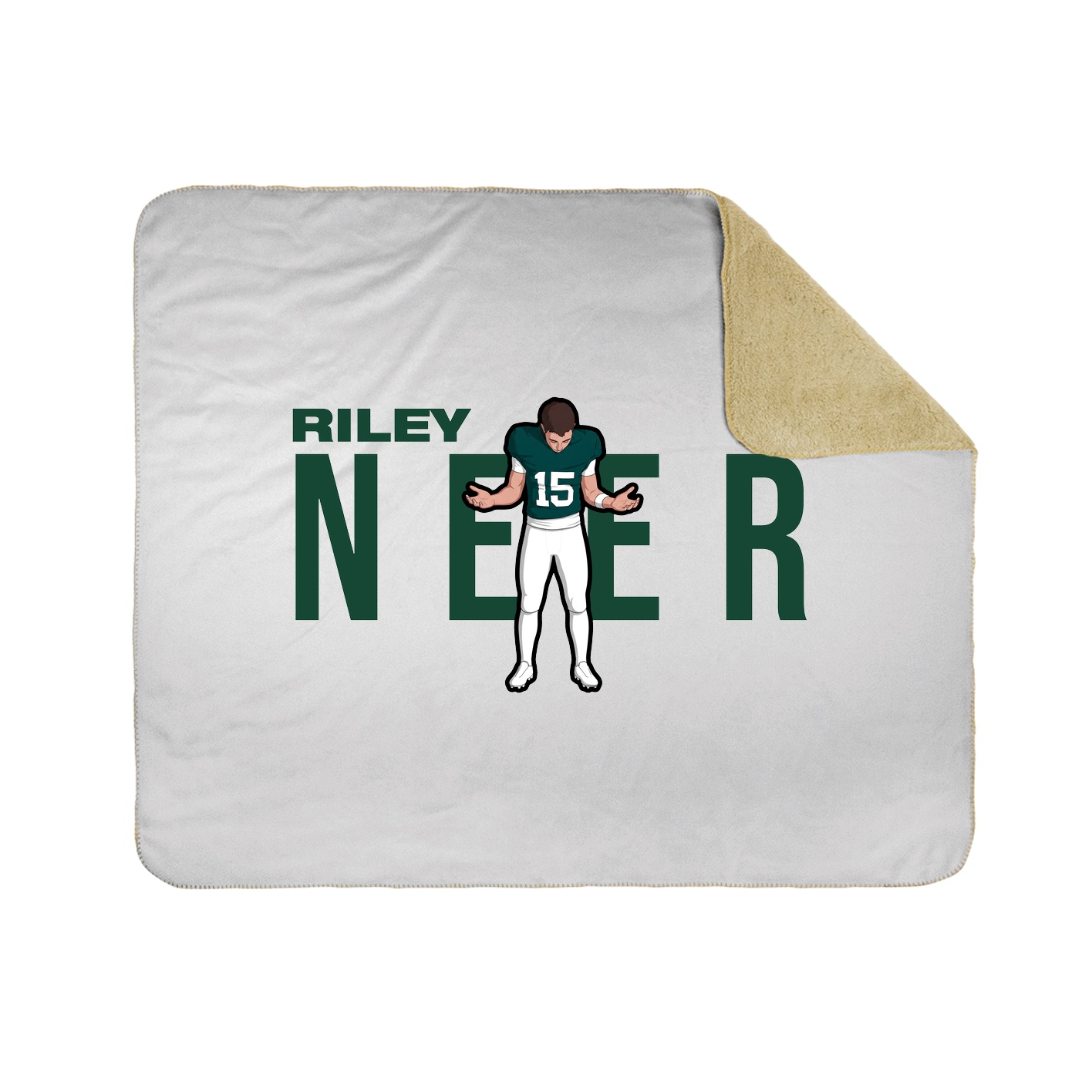 Throw Blanket — Player Name in White