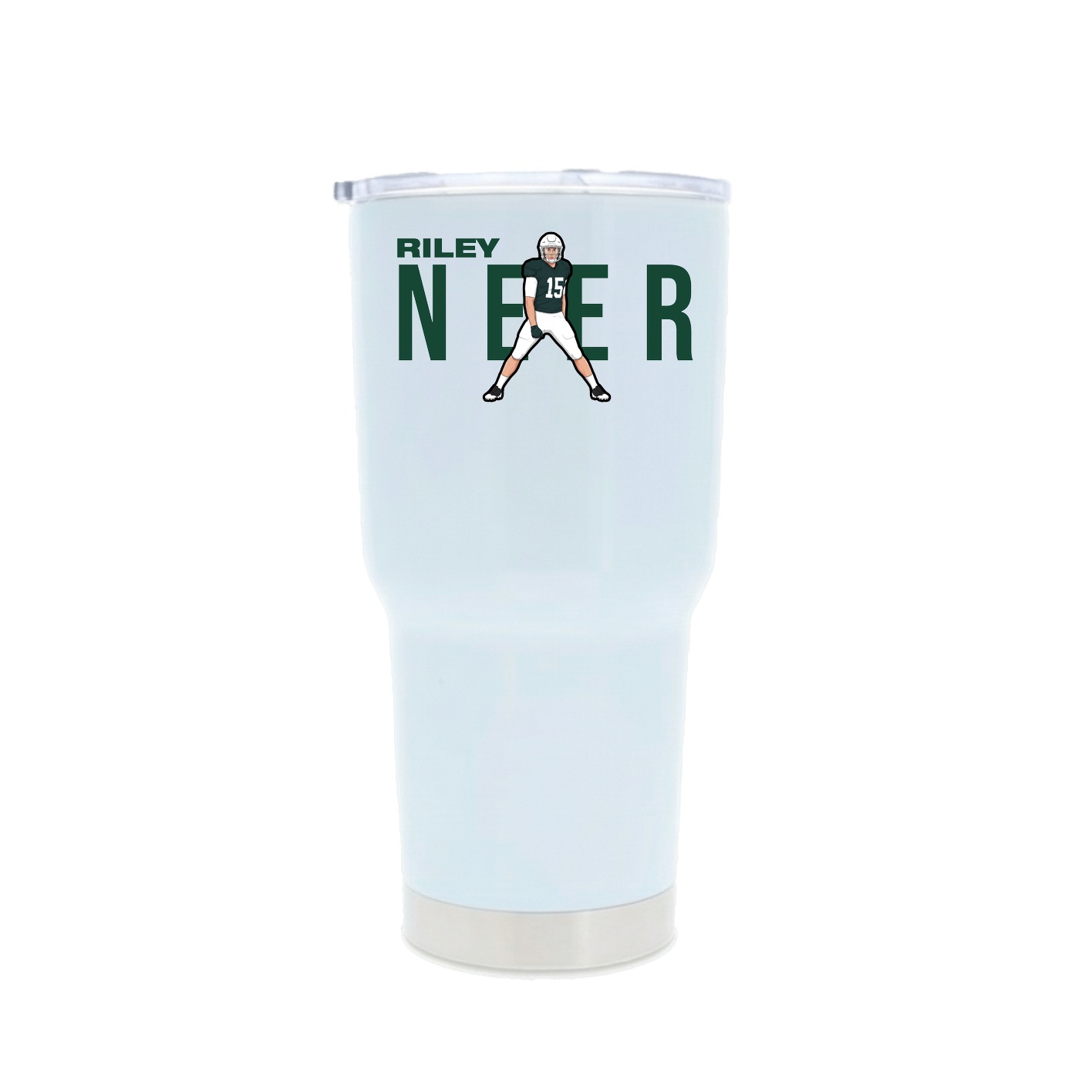 30oz Stainless Steel Tumbler — Player Name in White