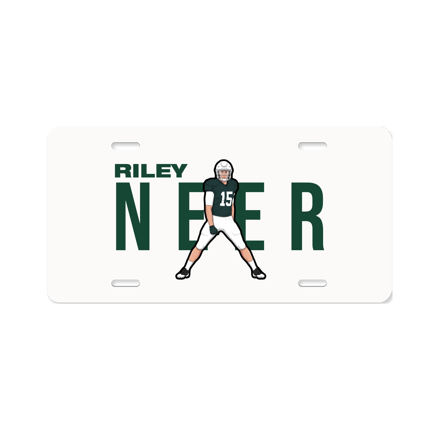 License Plate — Player Name in Classic