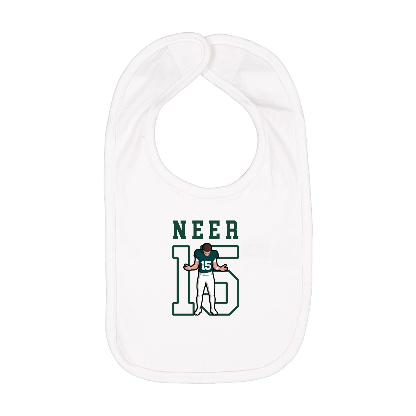 Infant Bib — Shirsey in White