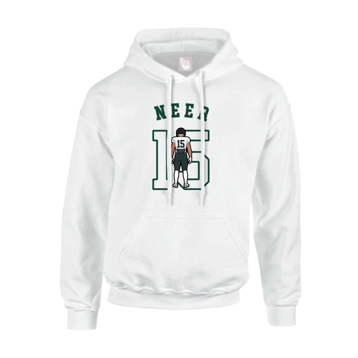 Youth Hoodie — Shirsey Arch in White