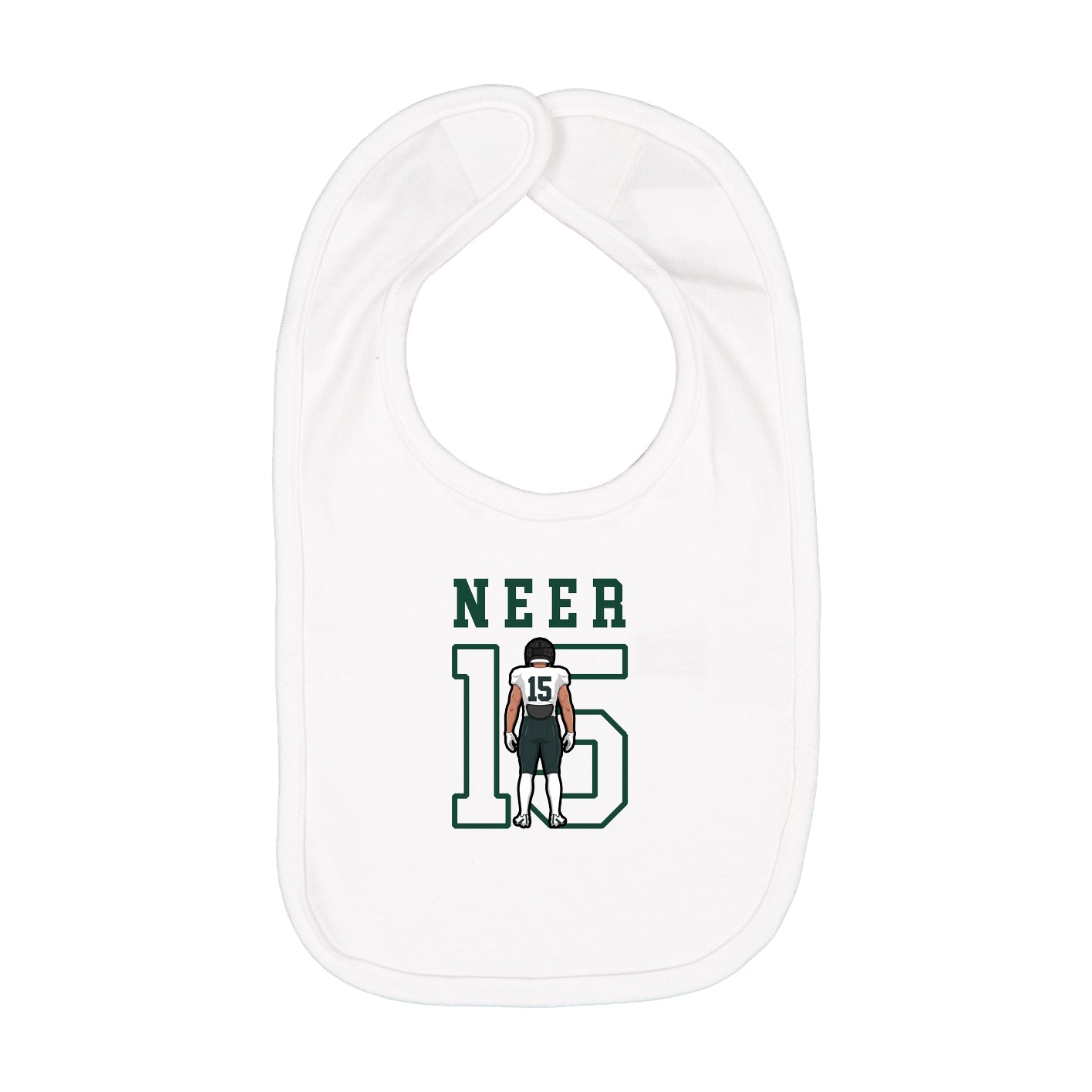 Infant Bib — Shirsey in White