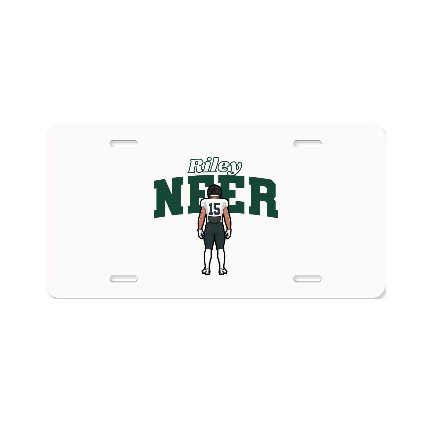 License Plate — Name Arch in Classic