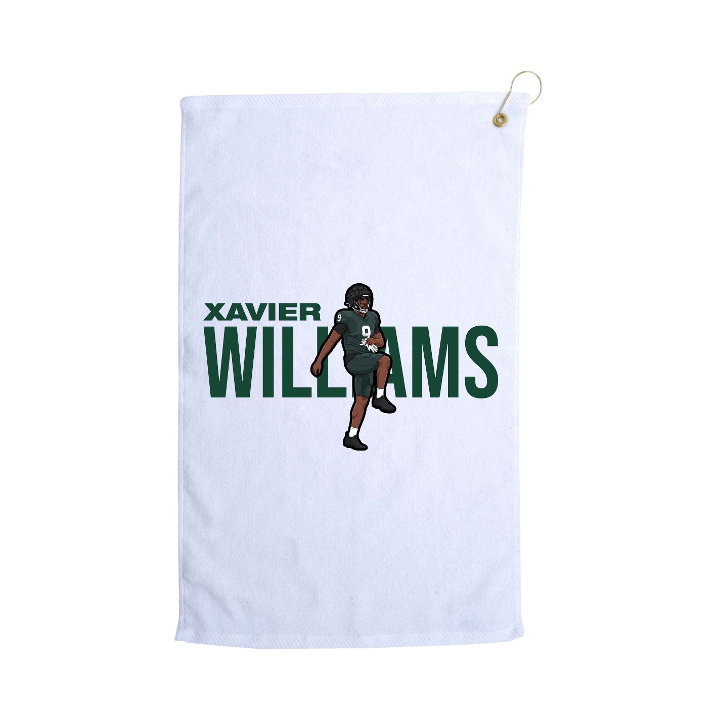 Golf Towel — Player Name in White