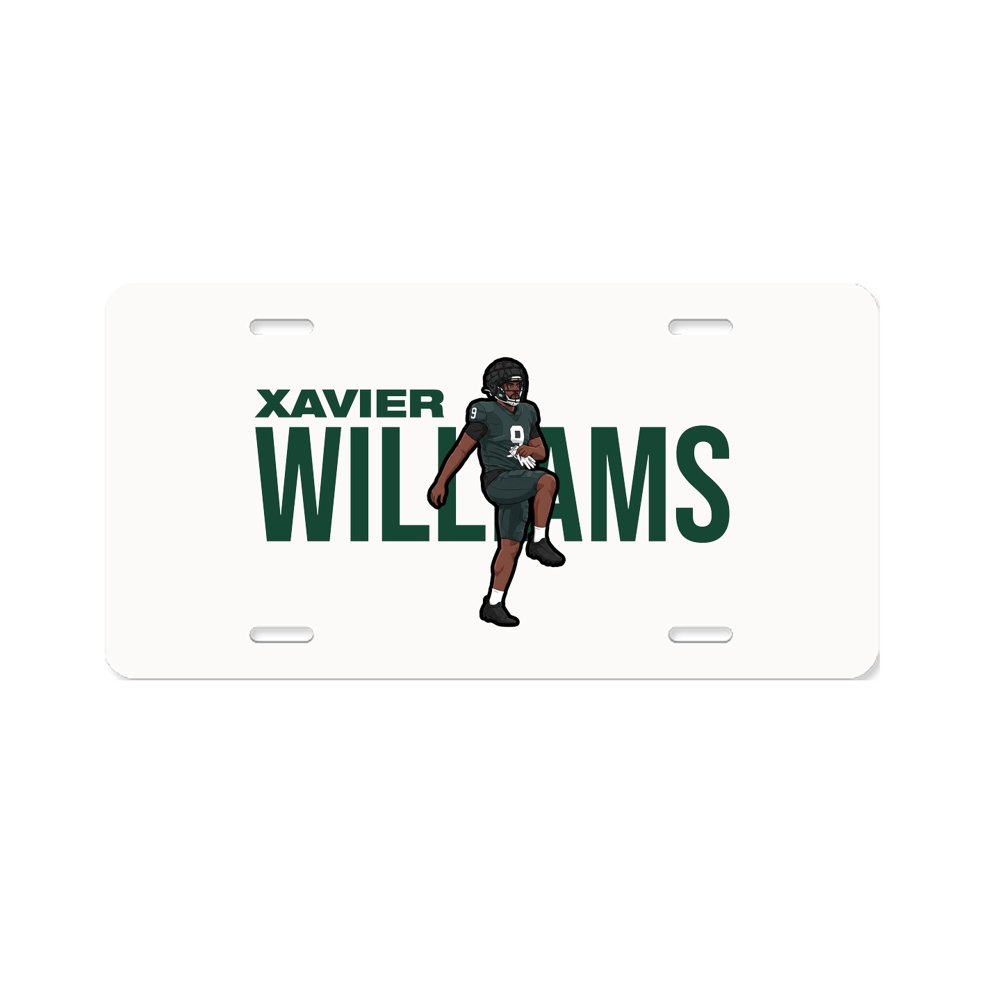 License Plate — Player Name in Classic