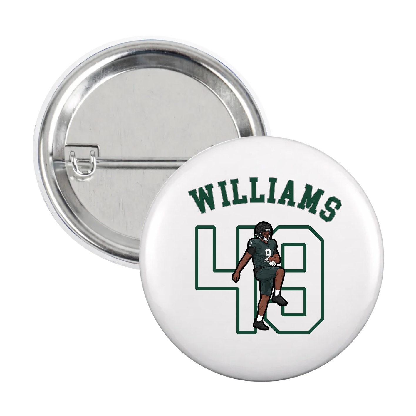 Game Day Button — Shirsey Arch in White