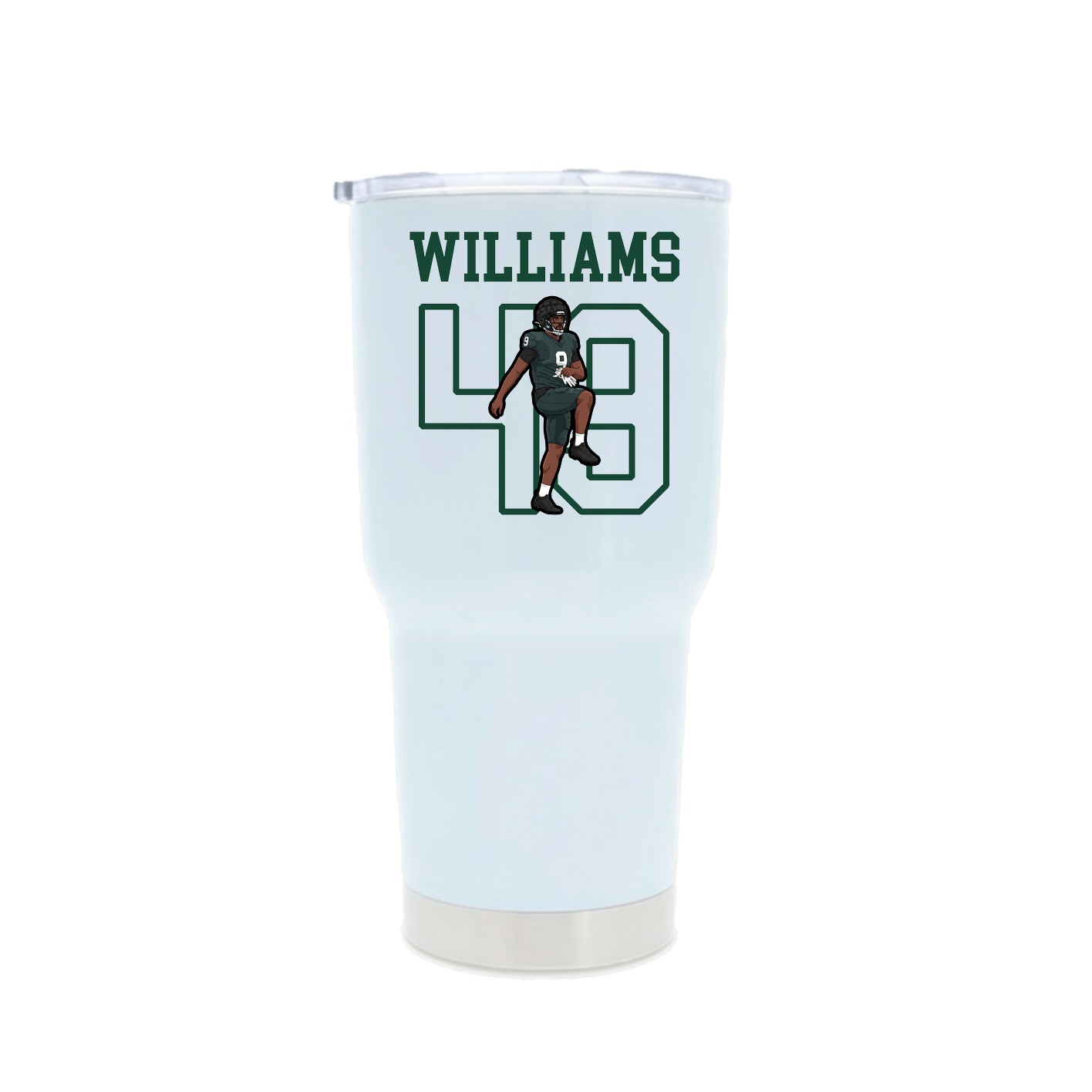 30oz Stainless Steel Tumbler — Shirsey in White