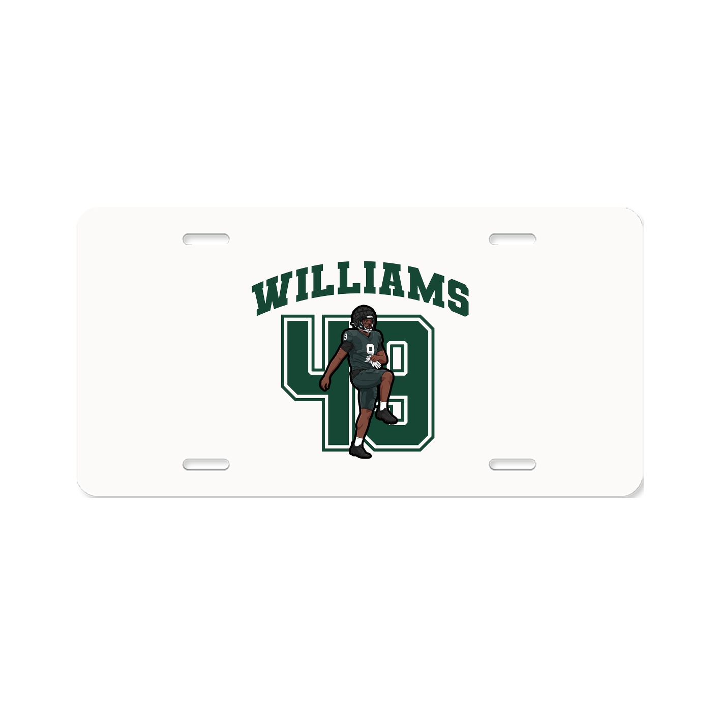 License Plate — Number in Classic