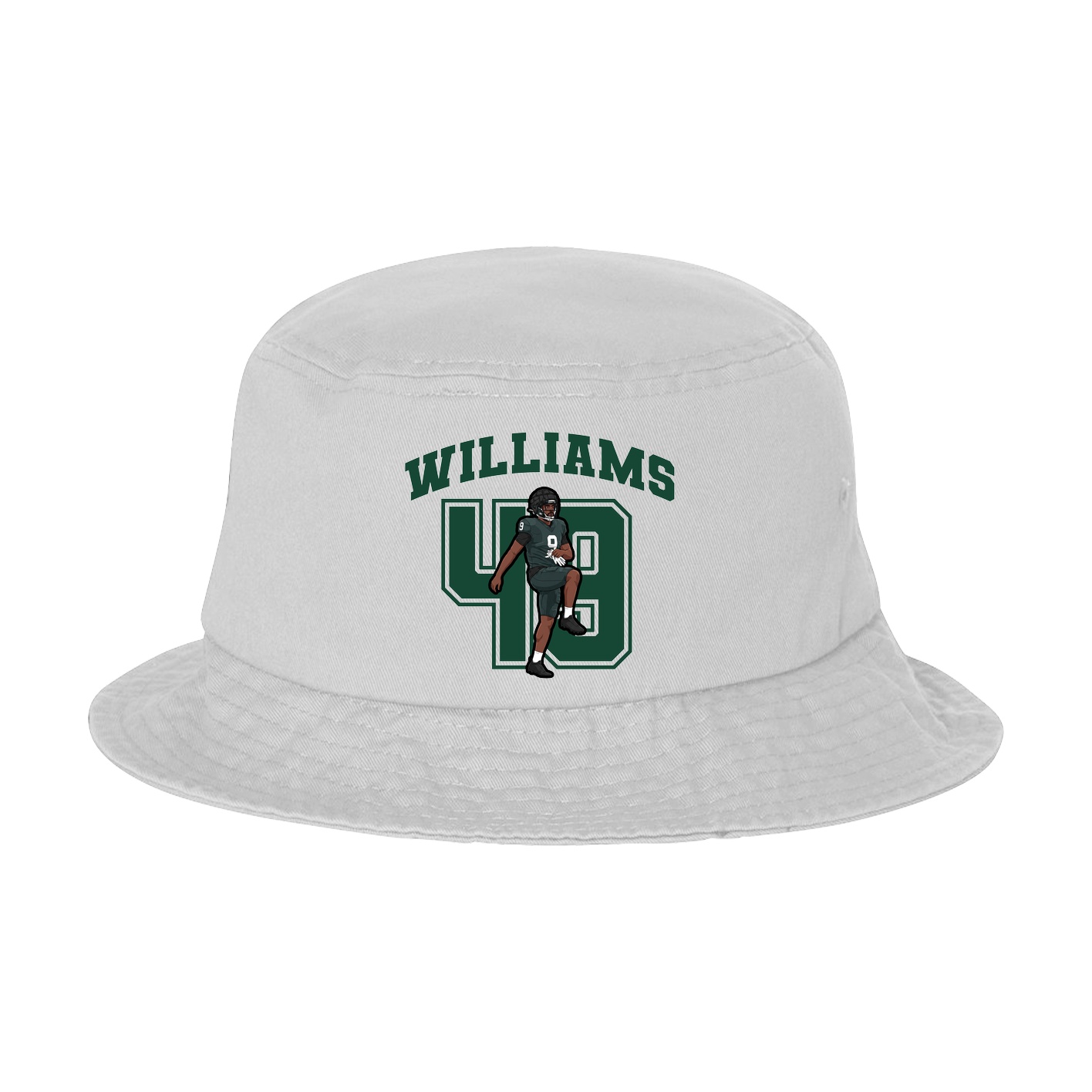 Bucket Cap — Number in White