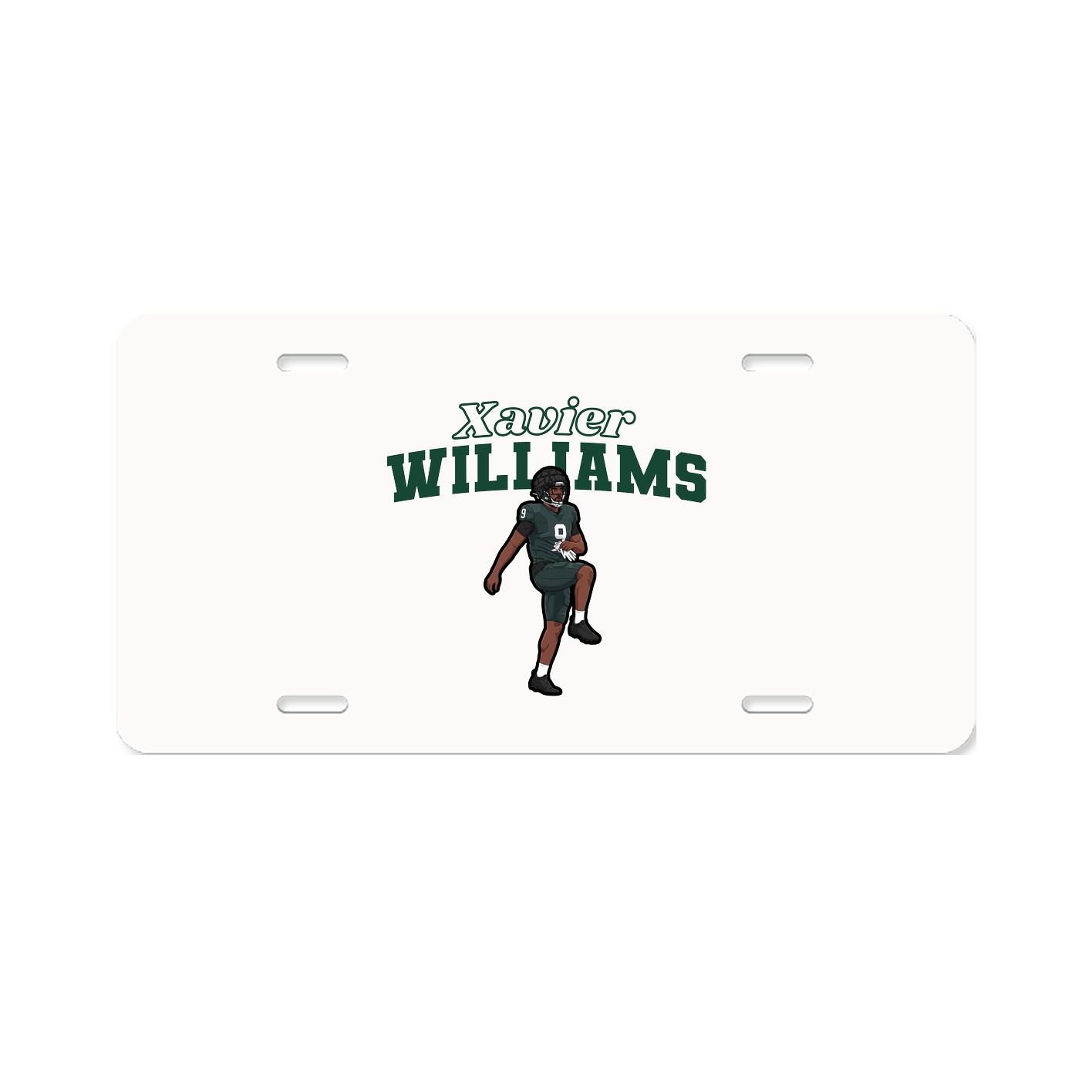 License Plate — Name Arch in Classic