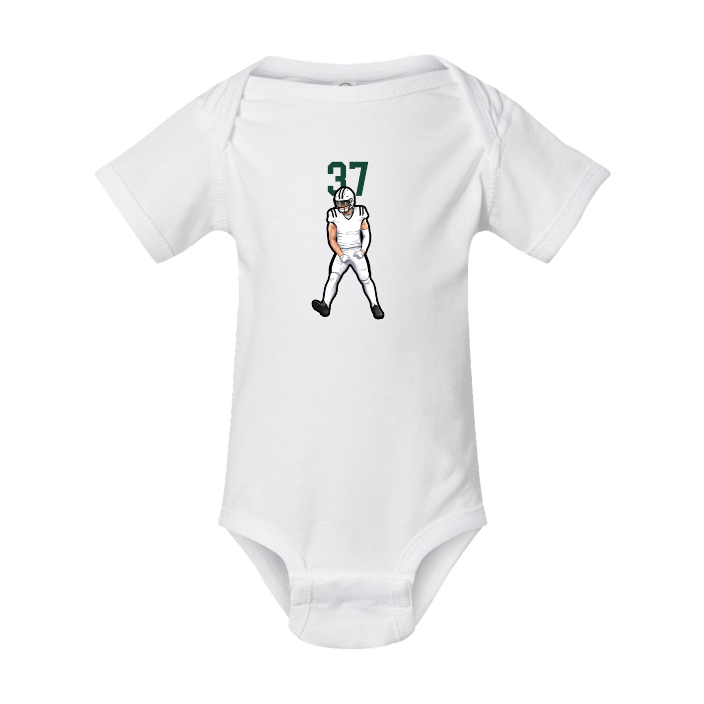 Baby Onesie — Number Top in White