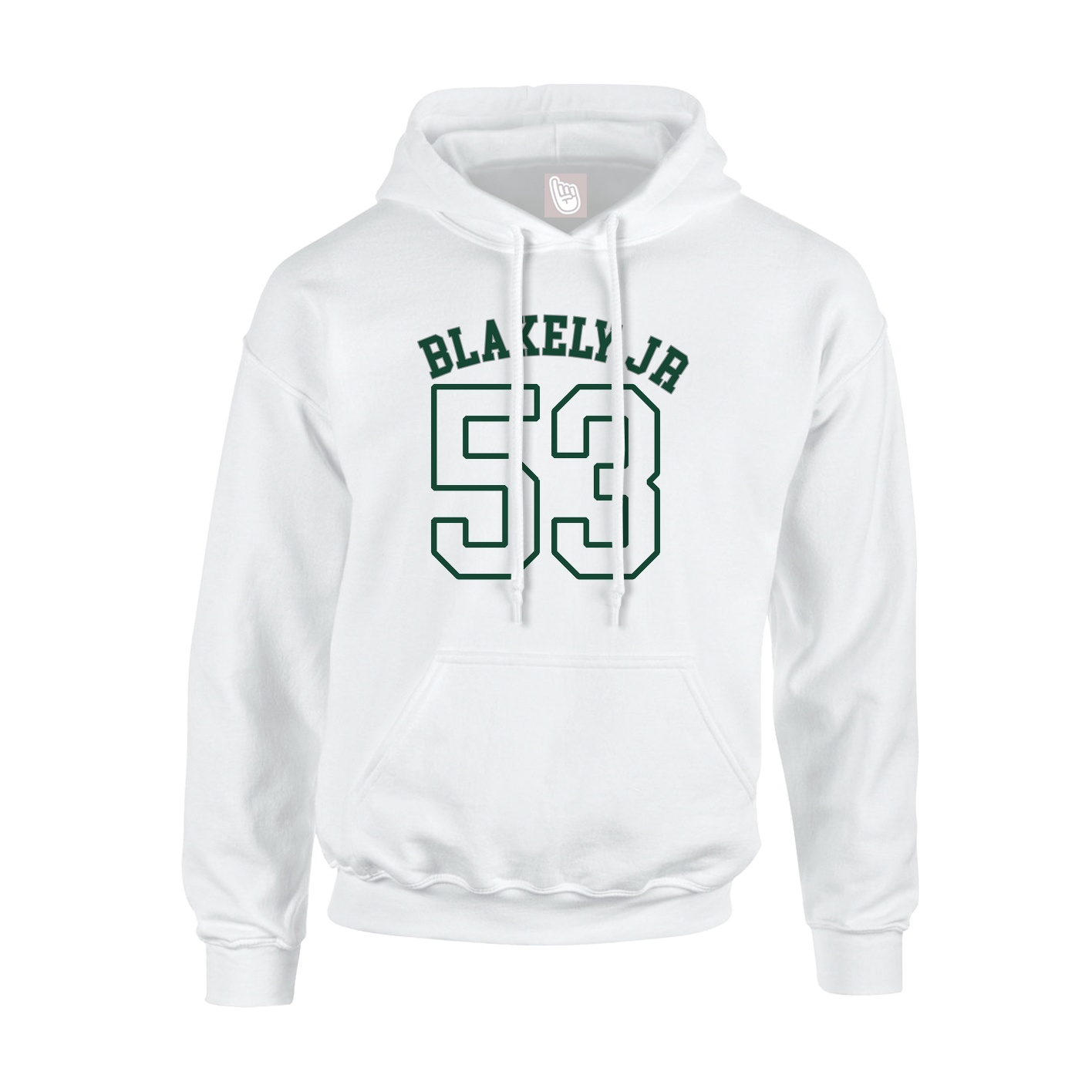 Youth Hoodie — Shirsey Arch in White