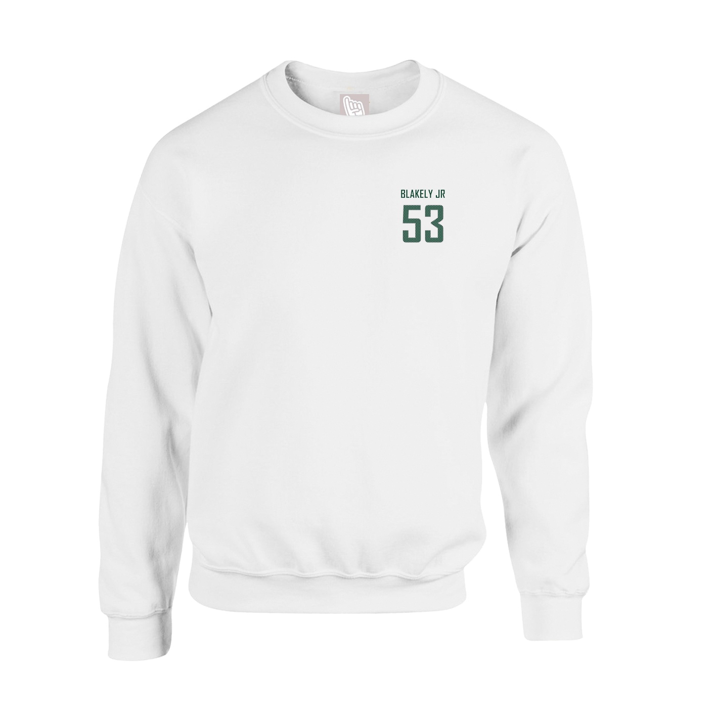 Fleece Crew — Mesh Shirsey in White
