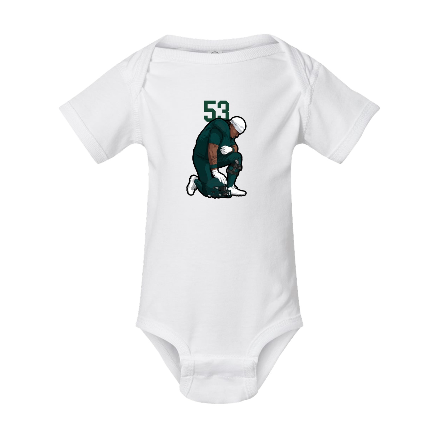 Baby Onesie — Number Top in White