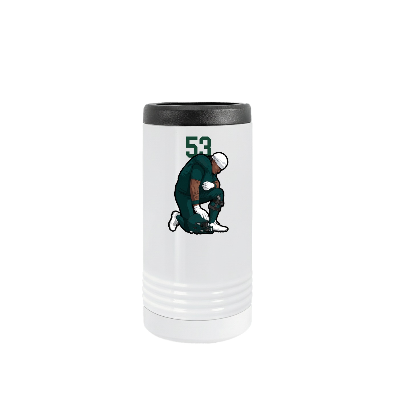 Slim Beverage Holder — Number Top in White