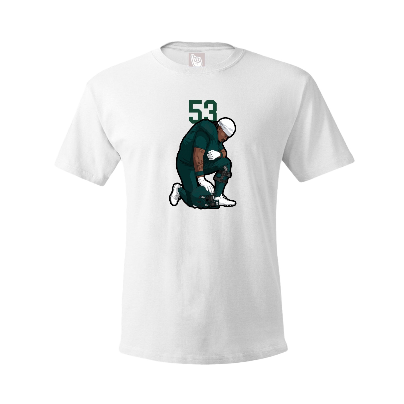 Tee — Number Top in White