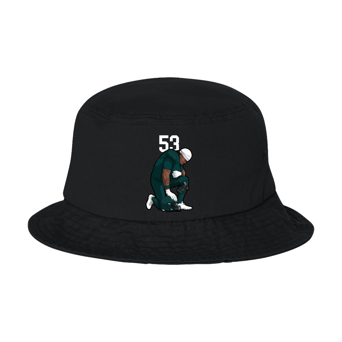 Bucket Cap — Number Top in Black
