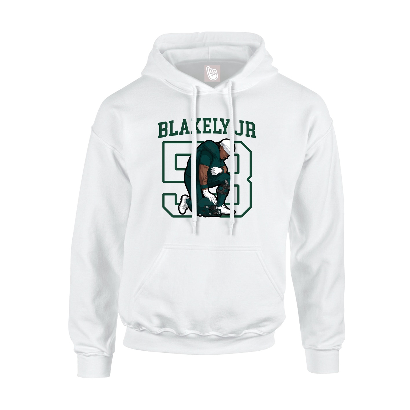 Youth Hoodie — Shirsey in White